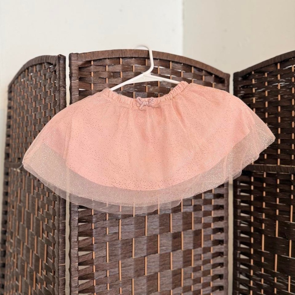Zara pink tutu skirt with bow detail Size: 18-24 months